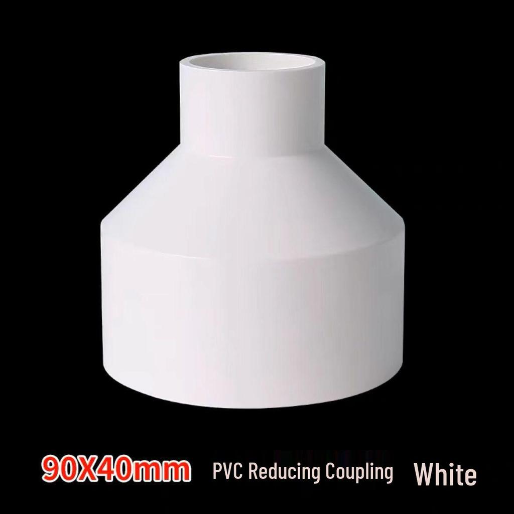 Acoplamiento Recto Reductor de PVC 1/2" a 3/4" Conector de Accesorio para Tubo de Plástico