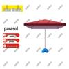 Large Outdoor Market Umbrella with Base