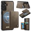 CaseMe Me80 Magnetic RFID Wallet Phone Case For Samsung Galaxy S24 FE 5G, Detachable Multi Card Slot Kickstand Anti-Theft Cover