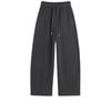 Women's Drawstring Wide Leg Pants Solid Color Casual Loose Fit Trousers
