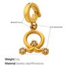 Summer Seaside Babes Wind Diamond-encrusted DIY Twelve Constellations Bikini Buckle Pendant Gold-plated Accessories
