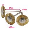 1/15/98Pcs Mini Steel Wire Brush Drill Rotary Tool Cleaning Brush Wheel Metal Rust Removal Polishing Disc
