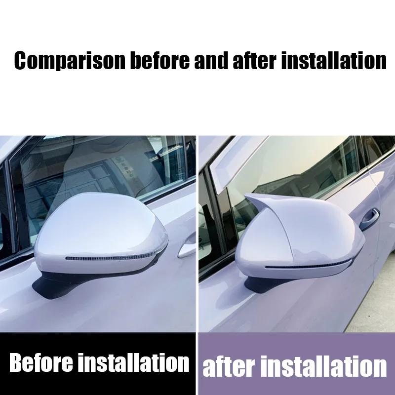 Protective Cover Decoration Door Mirror Cover For MG 4 MG4 EV 2026 2027 Car Rearview Accessories White Black Purple