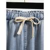 Fashion Spring and Summer Plus Size Women's Clothing Elastic High Waist Slimming Covering Span Denim Tencel Elastic Loose Pants Pants M-5XL