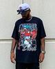 Summer Men's Trendy Rapper Graphics Print T-shirt Casual Cotton Oversized Y2k Short Sleeves American Hip Hop Men's Clothing Tees