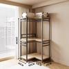 Vertical Metal Corner Coat Rack for Bedroom or Entrance