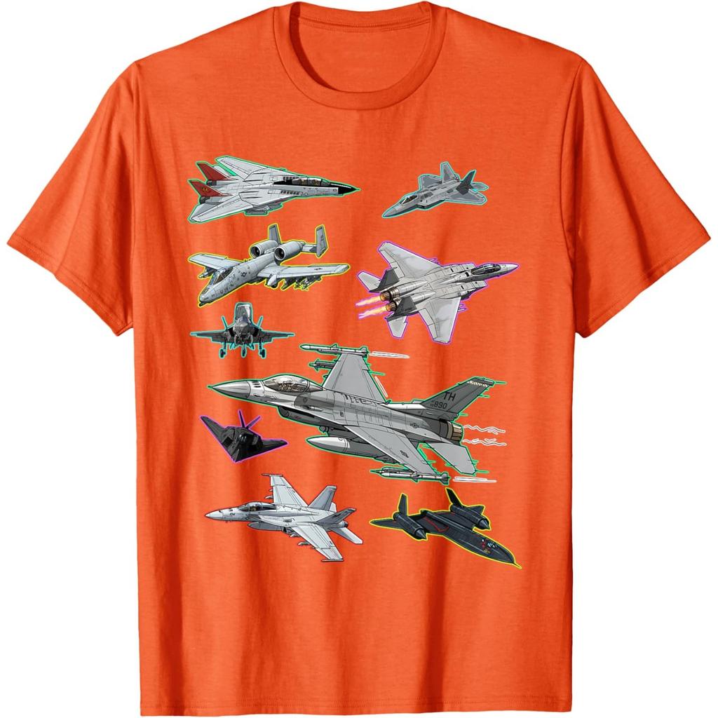 Multiple Fighter Jets Graphic Tee Men S Casual Crewneck Short Sleeve Tshirt