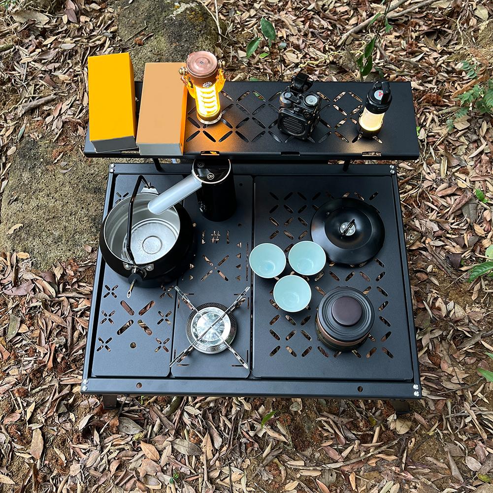 Outdoor Camping Gas Stove Portable Cooking Stove with Storage Bag Lightweight Stove Head Mini Gas Burner for Hiking Fishing BBQ