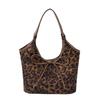 Fashion leopard print shoulder bag women's autumn and winter new simple retro women's bag versatile casual tote bag
