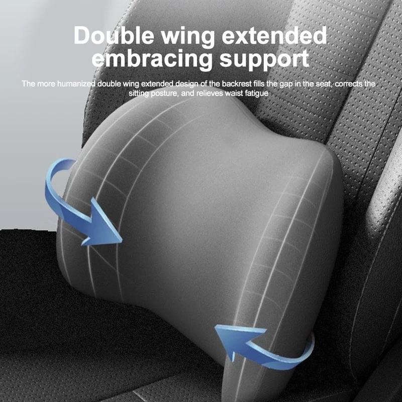 Auto Memory Foam Nackenkissen Kopfstützenschutz Lendenwirbelstütze Kissen Taillenkissen Kissen Auto Haus Unterstützung Nacken Taille Matten