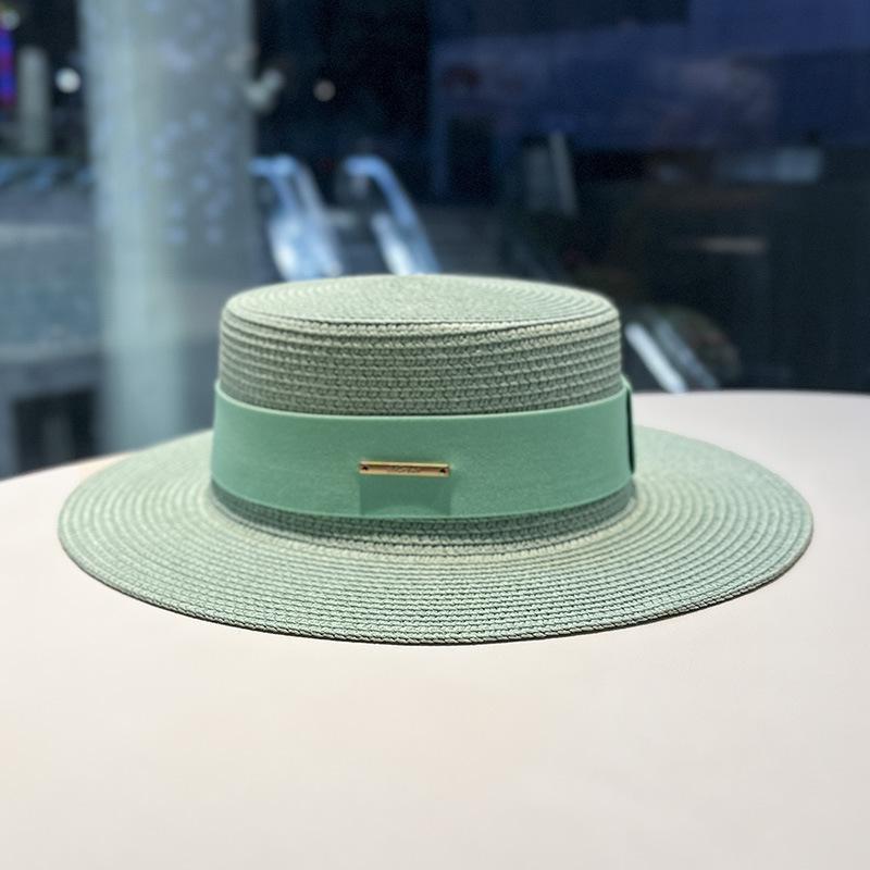 

JYL TS DIY Плетений Солом яний Капелюх для Пляжу Захист від Сонця mintgreen_56-58cm(adjustablewithin)