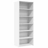 VidaXL Buffet haut blanc 70x41x185 cm bois d'ingénierie, buffet, placard, armoire latérale, armoire, armoire de rangement, 3281687