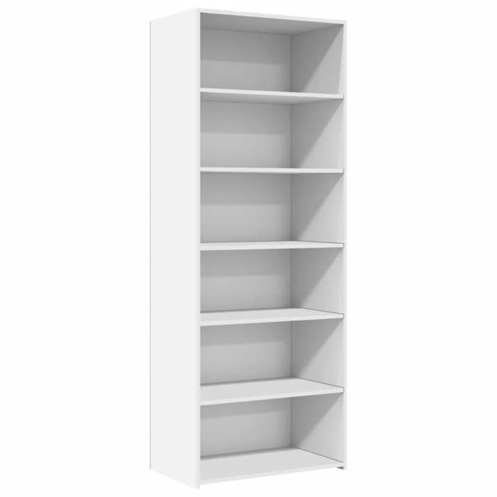 VidaXL Buffet haut blanc 70x41x185 cm bois d'ingénierie, buffet, placard, armoire latérale, armoire, armoire de rangement, 3281687