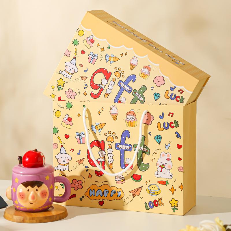 Funny and Creative Mug Couple Cup Ceramic Cup Girls Water Cup Birthday Practical Gift Souvenir for Girlfriends