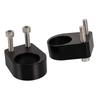 Motorcycle Handlebar Riser Relocation Adapter Aluminum Mount Extension Kit for Ninja 300 2013-2019 (Black)