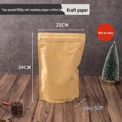 Kraft Paper Stand-Up Pouches for Food Storage
