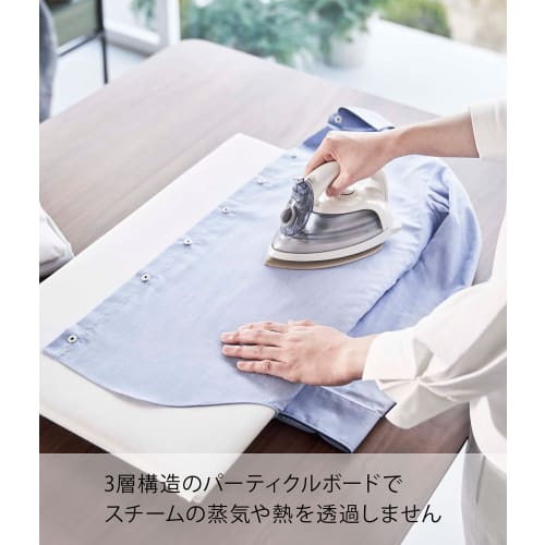 Yamazaki Tower Tabletop Ironing Board with Legs, White, Approx. W60 x D36 x H6cm, Comfortable to Hang Ironing Board, Model 5773