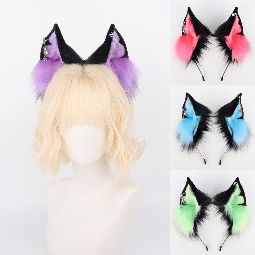Halloween Headband Cosplay Plush Simulation Ear Headpiece