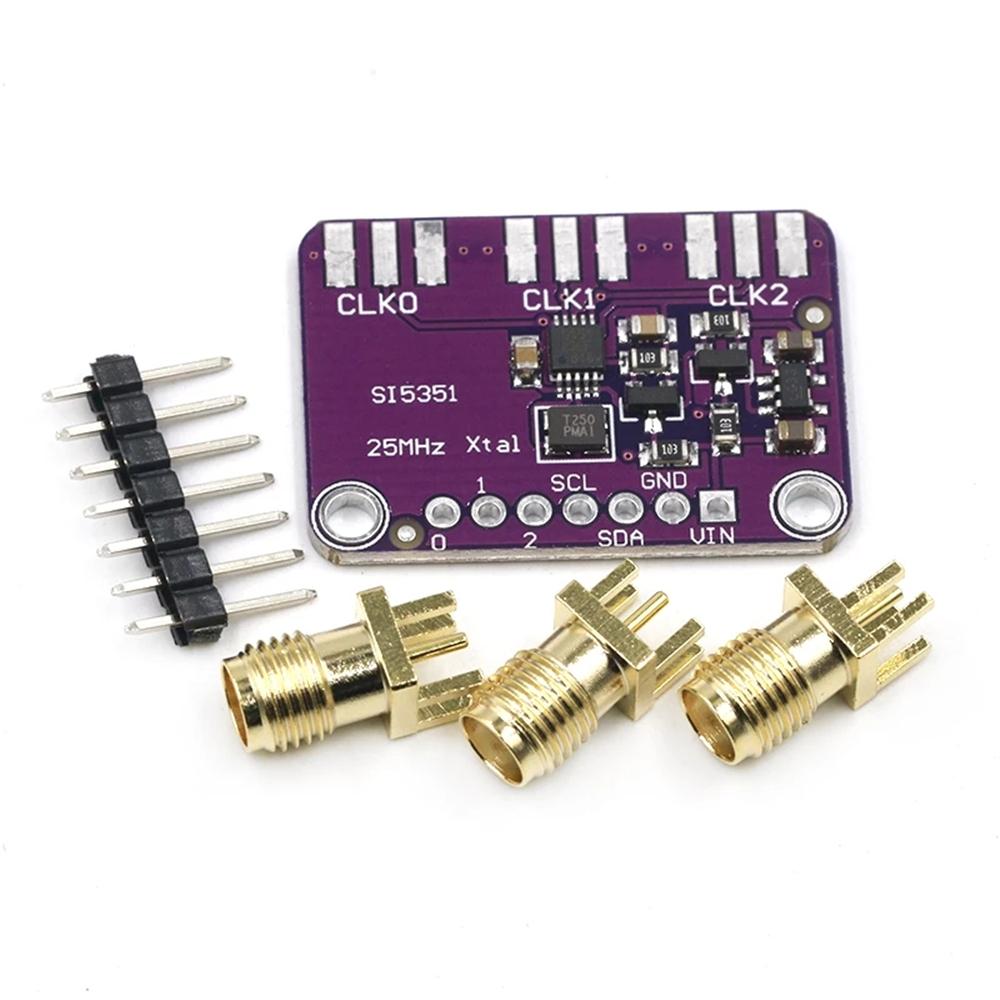 Electronics 8KHz-160MHz Si5351 I2C Clock Signal Generator Clock Generator Si5351A Board Module