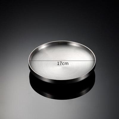 ZISIZ Stainless Steel Dinner Plate Set