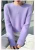 Lekasha Women's Slim Fit 100% Cashmere Round Neck Sweater - Solid Color, Long Sleeve.