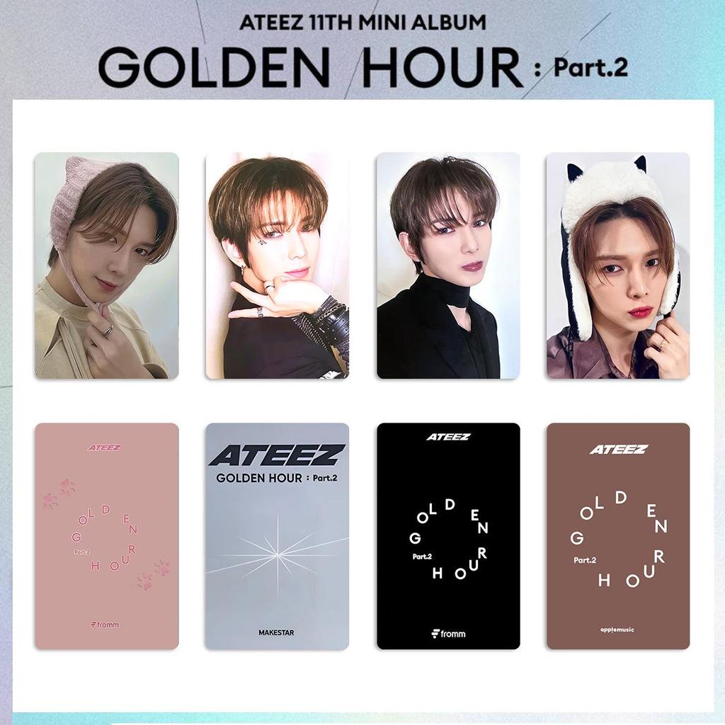 ATEEZ The Golden Hour Teil 2: Spezial-Merchandise-Fotokarten-Album mit zufälliger Karte