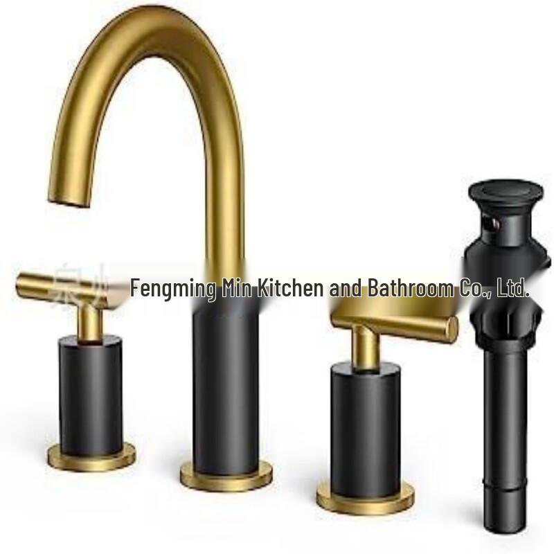 MDNG Double Handle 3-Hole Basin Faucet