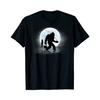 SALE Bigfoot Fishing Funny Sasquatch and Fish Night Fishing Black T-Shirt Unisex T-Shirt