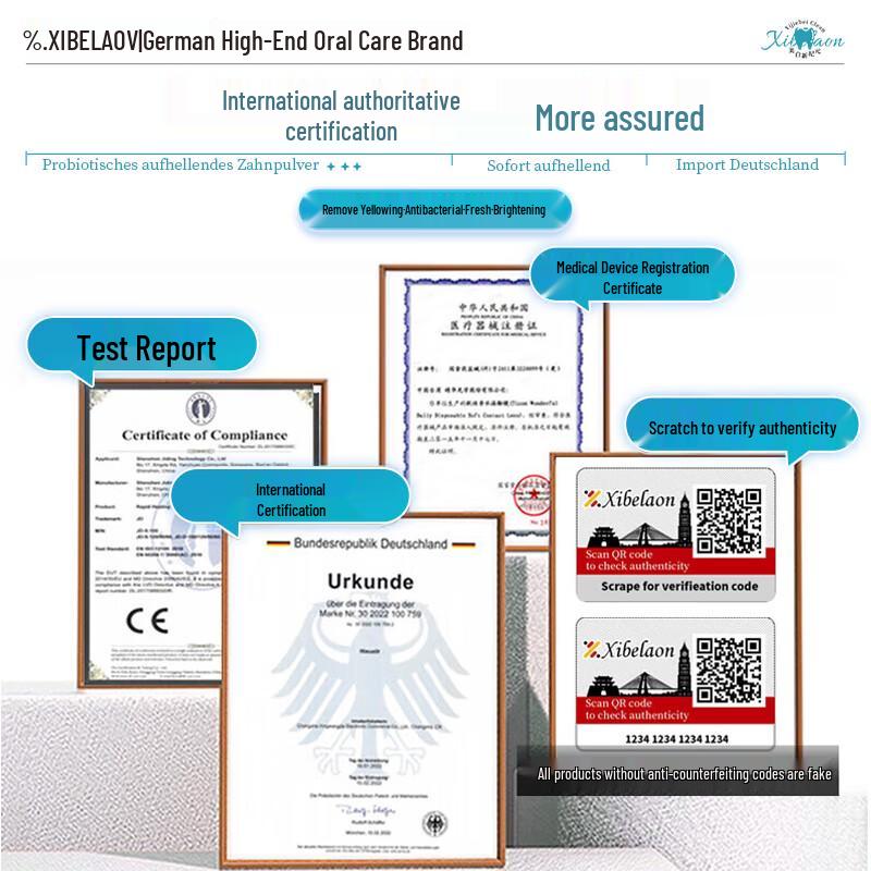 XIBELAON Teeth Whitening & Fresh Breath Powder