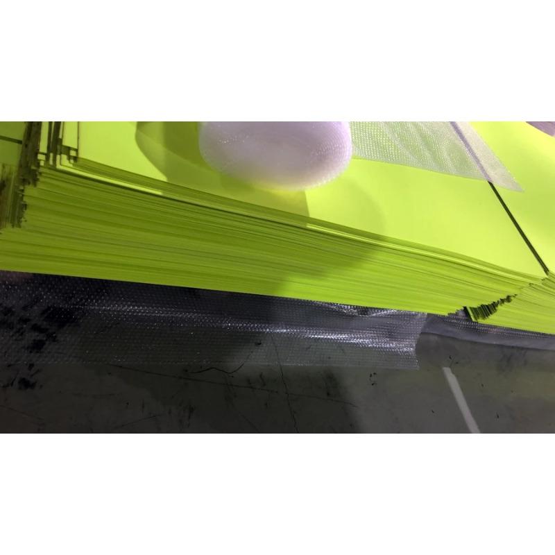 Fluorescerend Groen Kydex Thermoplastisch Bord voor Mes Schede Pistoolkoffer Maakmateriaal - Hete Plastic Plaat Kydex Holster Materiaal