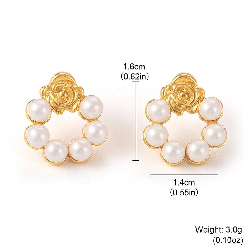 French Camellia Flower Stud Earrings - Exquisite & Fresh High-End Luxury Fashion