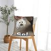 Dichtungsmeer Lustiger Meme Sel Quadratische Kissenbezüge Kissenbezug Großartig Polyester Dekor Zierkissenbezug für Sofa 45*45cm