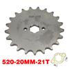 520# Chain 20mm 10T 11T 12 13 14 15 16 17 18 19 20 21 22 23T Teeth For 50cc to 125cc Off-road Bicycle ATV Front Engine Sprocket