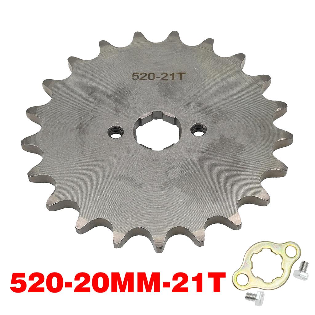 520# Chain 20mm 10T 11T 12 13 14 15 16 17 18 19 20 21 22 23T Teeth For 50cc to 125cc Off-road Bicycle ATV Front Engine Sprocket