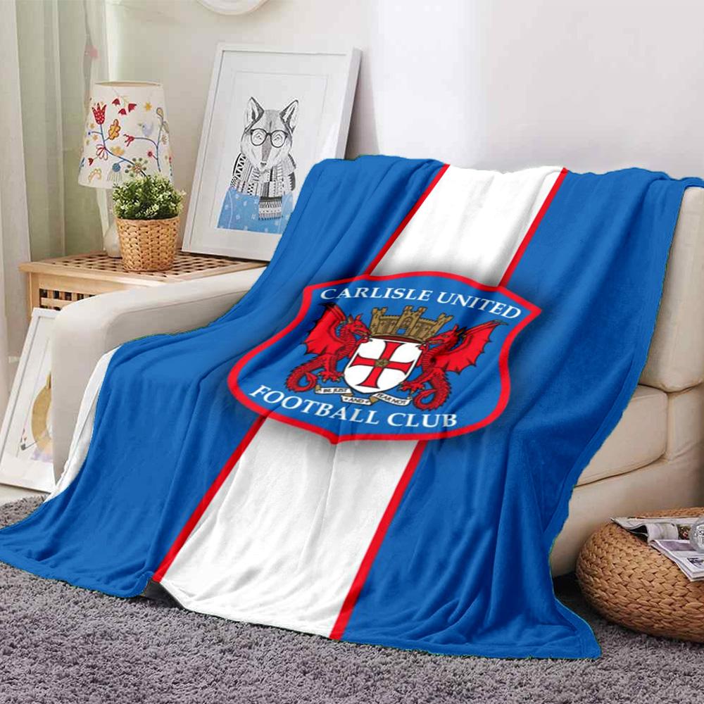 Carlisle United Print Flannel Blanket High Quality Warm Comfortable Cover for All Seasons Perfect for Gifts Home Decor