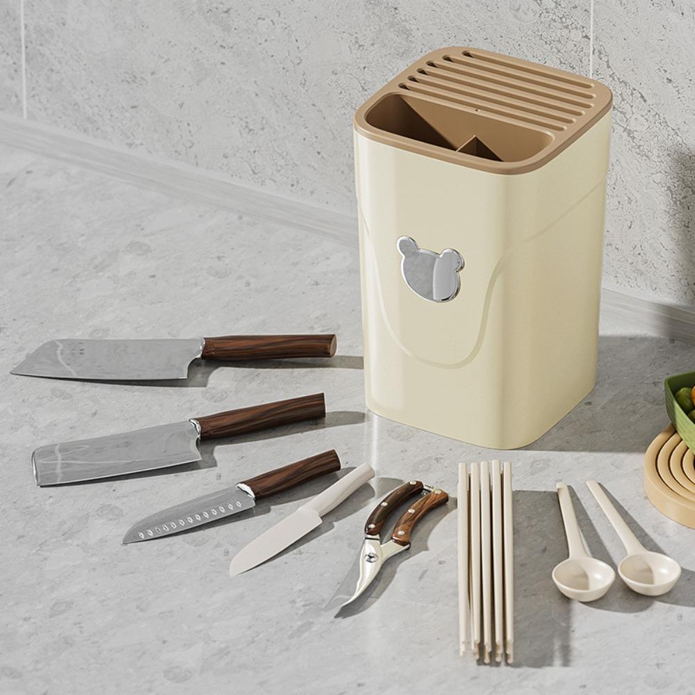 

Ventilated Cutlery Storage Rack Plastic Tableware Drainer Holder Chopstick Cage Knife Holder Spoon