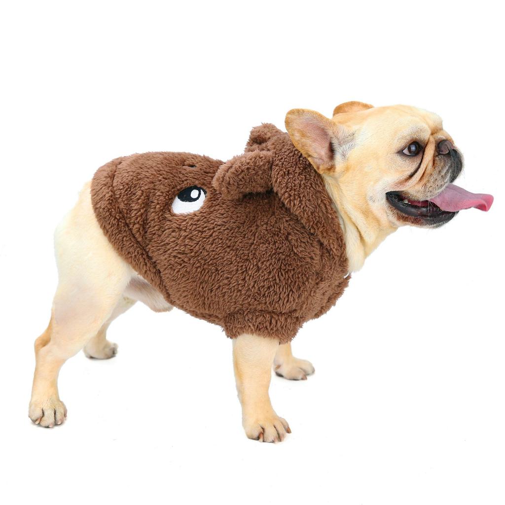 Kelina pet fleece new teddy French fighting dog clothes dog transformation clothes embroidered dog clothes