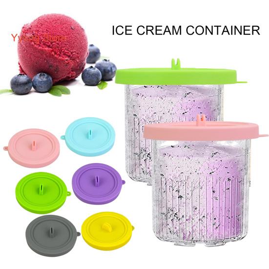 

2 шт. сменные крышки, силиконовые крышки для контейнеров для мороженого, герметичные, герметичные для XSKPLID2CD NC299AMZ/NC300