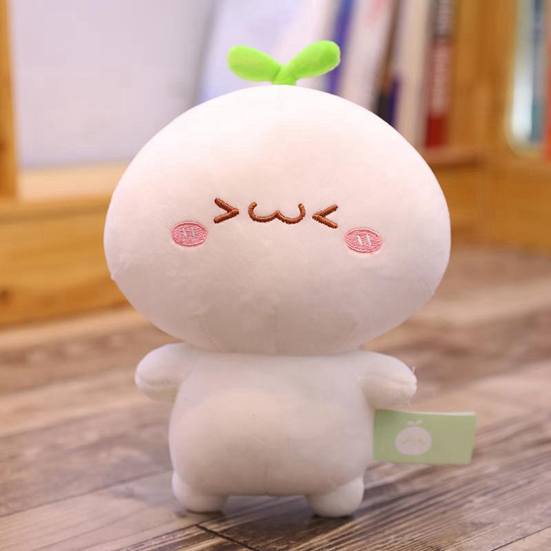 25CM Long Grass Face Tuanzi Plush Toy Super Soft White Net Red Doll Sleep Comfort Doll Give Children Birthday Christmas Gift
