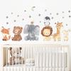 Cartoon Niedliche Afrika Tiere Wandaufkleber Elefant Giraffe Bär Fuchs Kinderzimmer Aufkleber Dekorativ