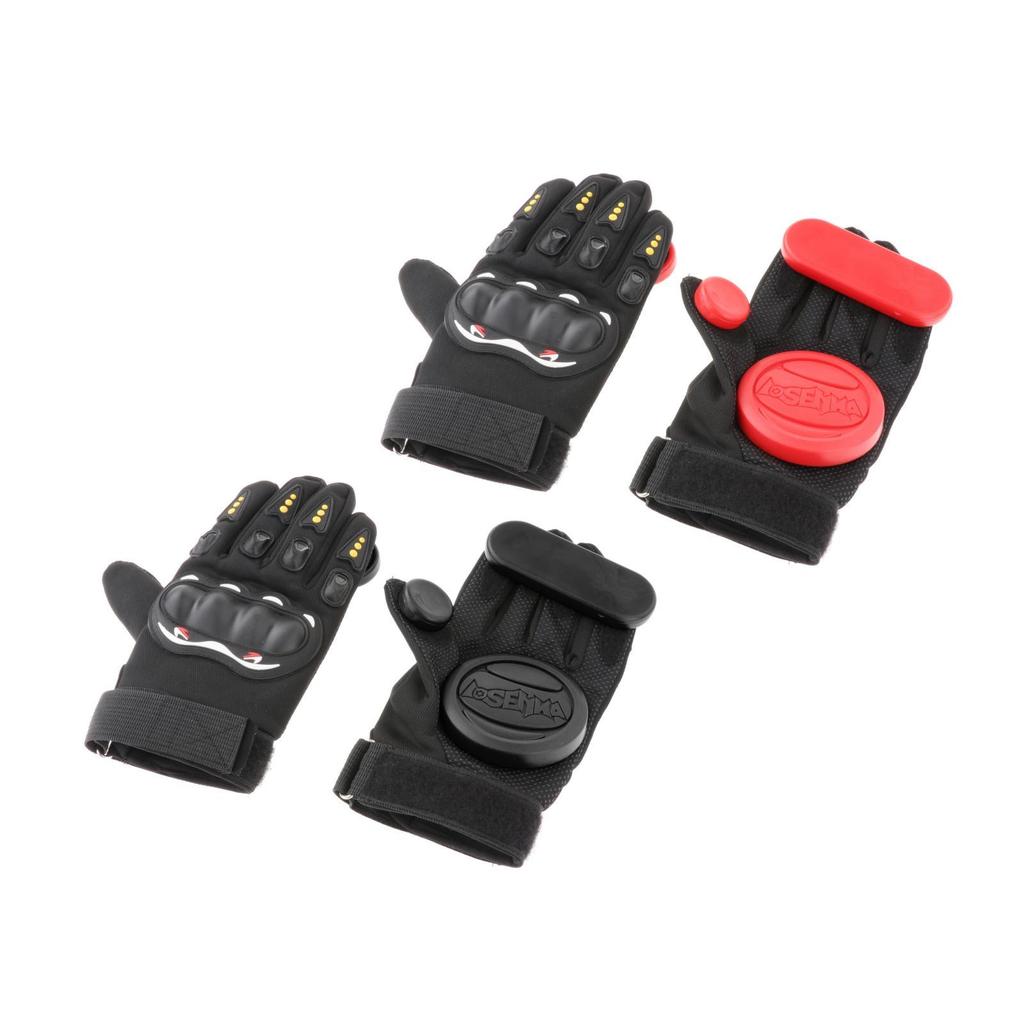 Male Downhill Skateboard Gloves with Slider Longboard Sliding Gloves