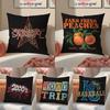 Trendy Style Classic Trendy Brand Printing Pillow Case Comfort Sofa Bed Silky Elegant Invisible Zipper Decorative Cushion Cover