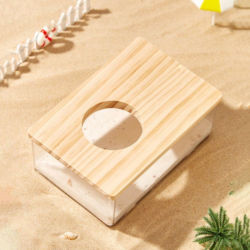 Průhledná koupelna pro křečka Obdélníková pískoviště pro křečka Pro zlatého křečka Morče