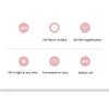 2-Face Mini Portable LED Light Makeup Mirror 2X/10X Magnifying HD Mirror Girl Travel Foldable HandHeld Pocket Mirror Four Colors