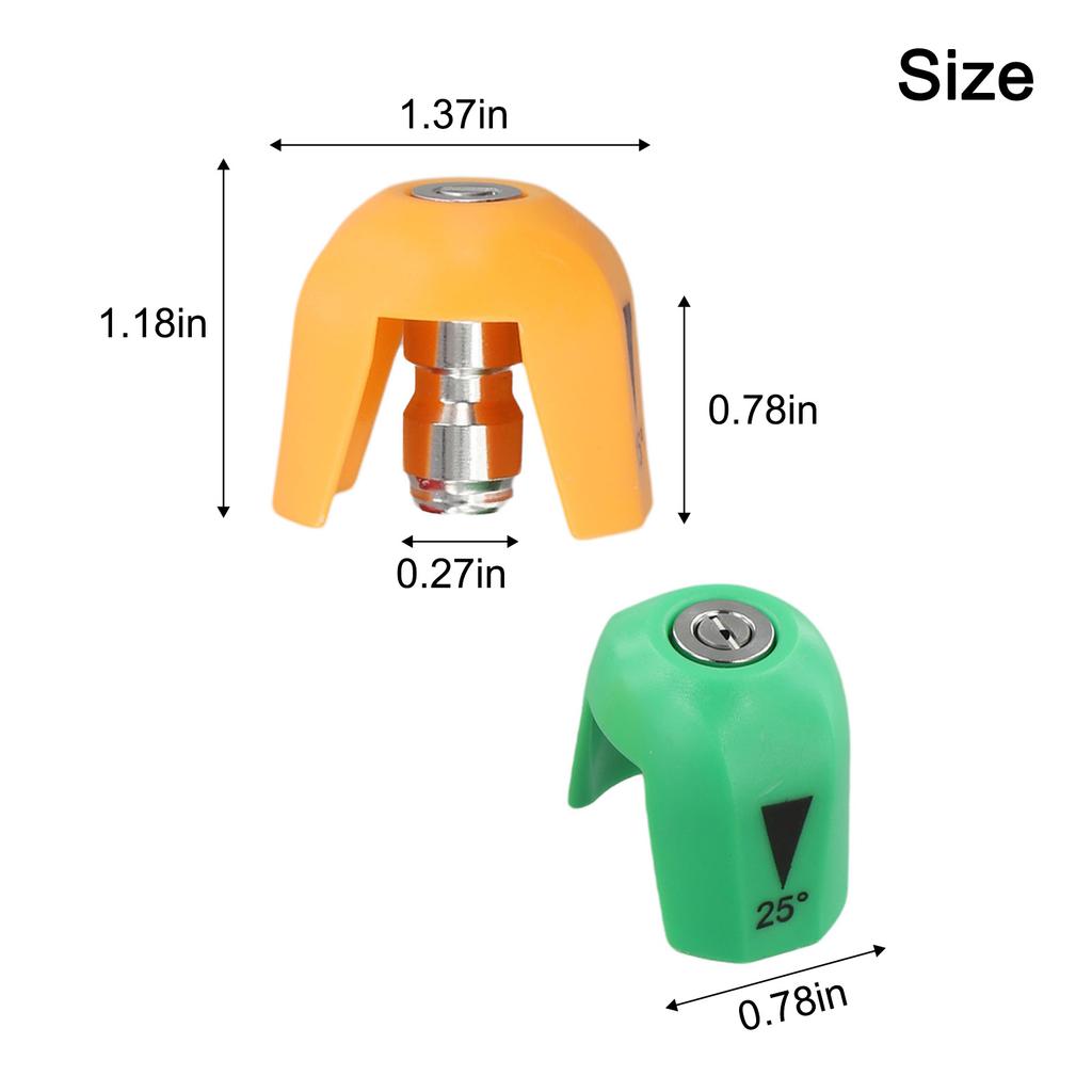 1.37*0.78in Nozzle Tips Set Compatible Pressure Washer Accessories High Pressure Performance For SPX 3000 Series