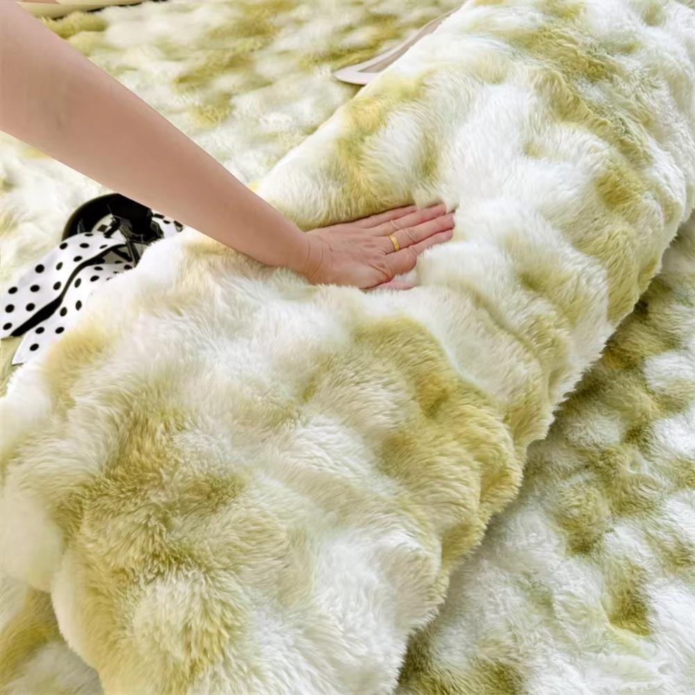 Extended Plush Long Pillowcase Warm Double People Pillow Winter Pillow Cover King-size Bed