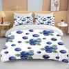 10 Sizes Fruit Pattern Bedding Three Piece Set King Size Double Bedding Set Microfiber Duvet Cover Set  Queen Duvet Cover Set