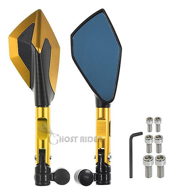 CNC hliníková zpětná zrcátka na motocykly modré antireflexní zrcátko pro Honda Hornet 600 CB 600F 900F 250F 300F 650F X4