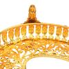 Creative Vintage Gold Round Square Fruit Plate Multi-Function Metal Snack Storage Plate Afternoon Tea Candy Dessert Stand