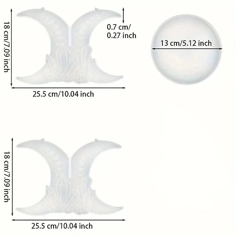 

1 набор Dly Хрустальная Эпоксидная Смола Круглая Подставка под Горячее Силиконовые Формы, Поворотный Стенд для Демонстрации и Хранения, Форма Эклиптики Держатель для Растений